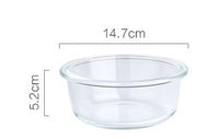 HKM-5544765 Glass UFO Pet Bowl with Oak Frame - Two Sizes: 480ML & 800ML