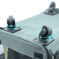 HKM-5545021 Foldable Universal Travel Cat Carrier with Padded Base and Multi-functional Pockets