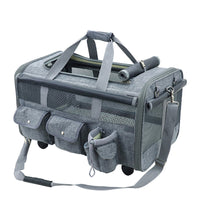 HKM-5545021 Foldable Universal Travel Cat Carrier with Padded Base and Multi-functional Pockets