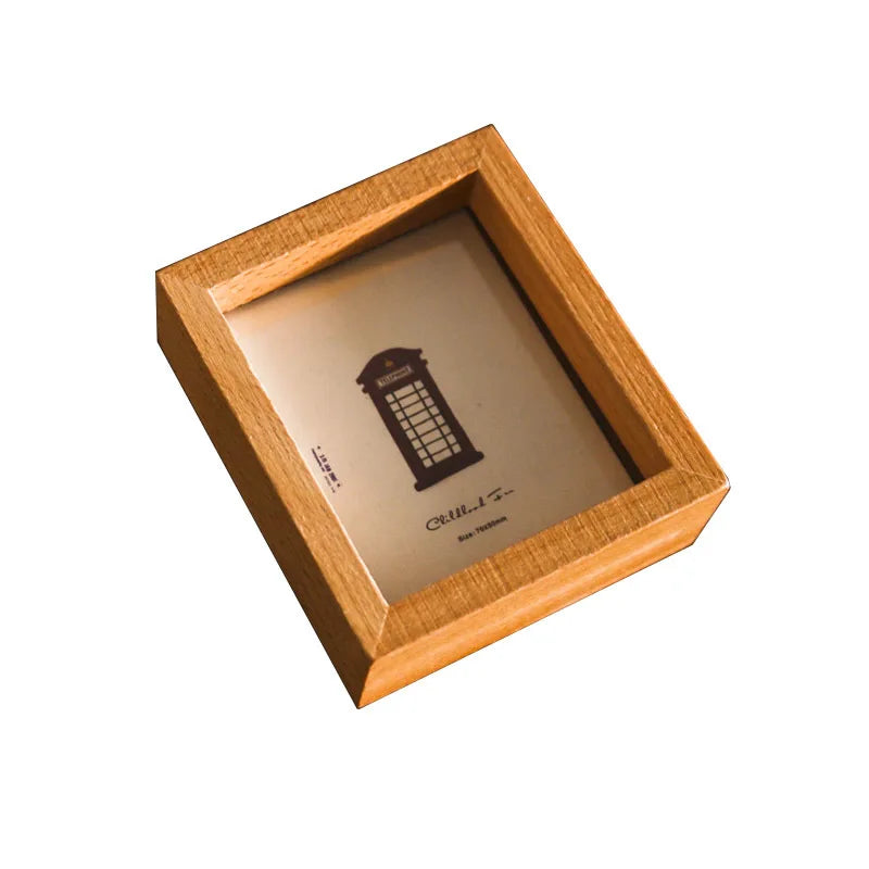 HKM-554579 Modern Solid Wood Photo Frames and Playful Shadow Box Wall Art