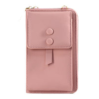 HKM-554579 Women's Solid Color Crossbody Shoulder Bag - Multi-Purpose Canvas Pannier with Zipper Compartments