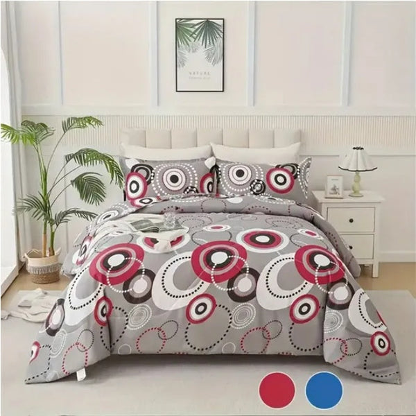 HKM-554707 Elegant King Size 3-Piece Quilt Set for Stylish Home Décor