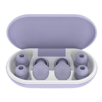 HKM-554771 Comfortable Silicone Earplugs for Sleep - Noise Reduction in Milky White, Black, Lavender, and Pink