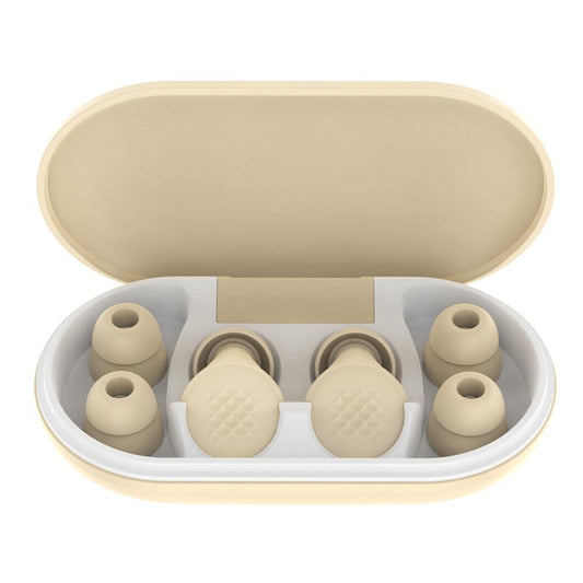 HKM-554771 Comfortable Silicone Earplugs for Sleep - Noise Reduction in Milky White, Black, Lavender, and Pink