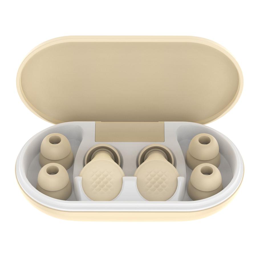 HKM-554771 Comfortable Silicone Earplugs for Sleep - Noise Reduction in Milky White, Black, Lavender, and Pink