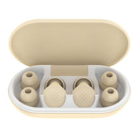 HKM-554771 Comfortable Silicone Earplugs for Sleep - Noise Reduction in Milky White, Black, Lavender, and Pink