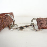 HKM-5548349 Thick Double-Layer Tear-Resistant Dog Collar and Leash Set ¨C Brown Suit for Small to Extra Large Dogs