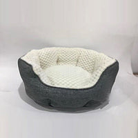 HKM-5548605 Cozy High Rest Nest Cat Bed with Backrest for Small and Medium Pets - Dark Gray, 50x50x20CM
