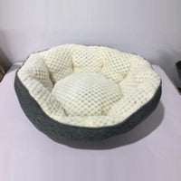 HKM-5548605 Cozy High Rest Nest Cat Bed with Backrest for Small and Medium Pets - Dark Gray, 50x50x20CM