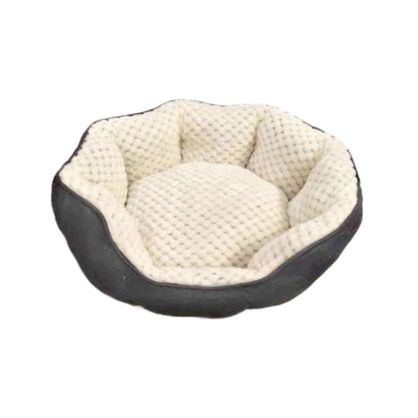 HKM-5548605 Cozy High Rest Nest Cat Bed with Backrest for Small and Medium Pets - Dark Gray, 50x50x20CM