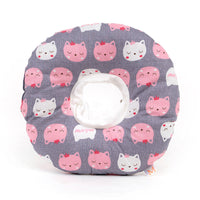 HKM-5550525 Adjustable Soft Pet Recovery Collar for Dogs and Cats - Donut Shape Elizabethan Protective Cone for Wound Healing