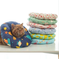 HKM-5550525 Adjustable Soft Pet Recovery Collar for Dogs and Cats - Donut Shape Elizabethan Protective Cone for Wound Healing