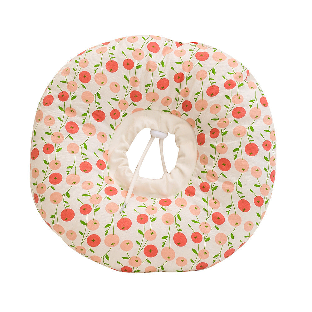 HKM-5550525 Adjustable Soft Pet Recovery Collar for Dogs and Cats - Donut Shape Elizabethan Protective Cone for Wound Healing