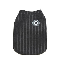 HKM-5552701 Warm Cotton Bulldog Baseball Sweatshirt for Small Dogs - Burgundy & Dark Grey