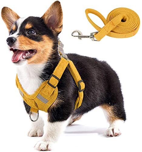 HKM-5553597 Reflective Comfort Dog Harness with Adjustable Strap and Safety Flashing Modes