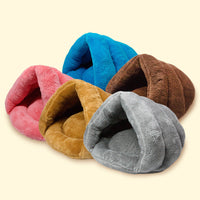 HKM-5554365 Cozy Arctic Plush Pet Sleeping Bag with eco-friendly PP Cotton Filling - Available in Multiple Colors