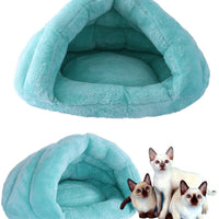 HKM-5554365 Cozy Arctic Plush Pet Sleeping Bag with eco-friendly PP Cotton Filling - Available in Multiple Colors