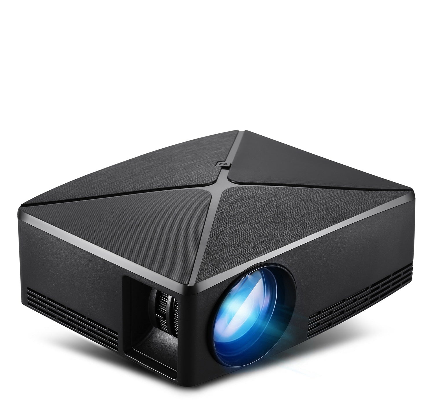 HKM-555539 720p Home Desktop Projector with 2000 Lumens Brightness, Glass Lens and Dual Version Options