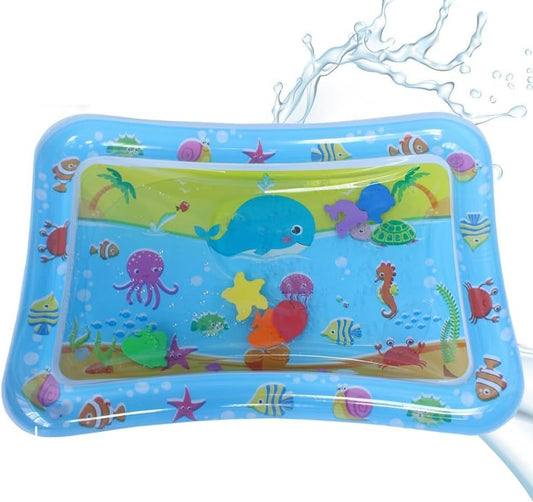 HKM-555539 Sensory Water Play Mat for Cats - Thickened Inflatable Tummy Time Mat for Cool Water Fun