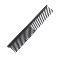 HKM-5555901 Stainless Steel Medium Pet Comb with Electroplated Color Options and Piano Lacquer Finishes