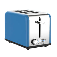 HKM-555603 Classic 2-Slice Toaster with 38mm Side Slots for Kitchen and Household Use