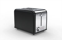 HKM-555603 Classic 2-Slice Toaster with 38mm Side Slots for Kitchen and Household Use
