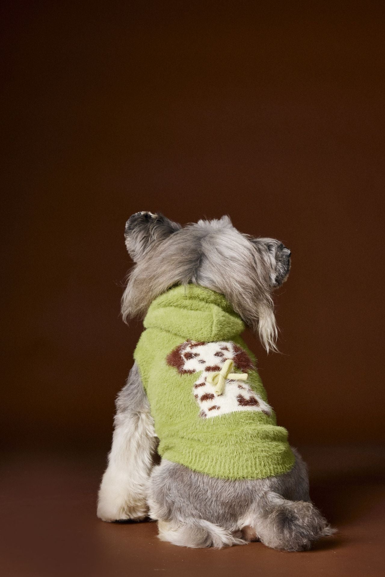 HKM-5558845 Cute Cartoon Spotted Dog Hooded Sleeveless Sweater Vest for Pets - Yellow, Green, Purple, Various Sizes