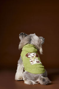 HKM-5558845 Cute Cartoon Spotted Dog Hooded Sleeveless Sweater Vest for Pets - Yellow, Green, Purple, Various Sizes