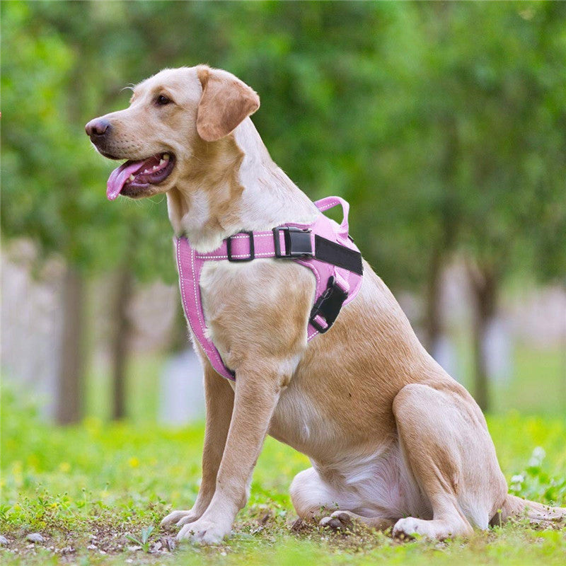 HKM-5559357 Adjustable Dog Vest Harness with Reflective Straps for Small to Large Breeds