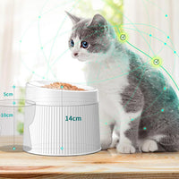 HKM-5560253 Large Capacity High Leg Cat Bowl with Neck Protection and Anti-Tumble Design