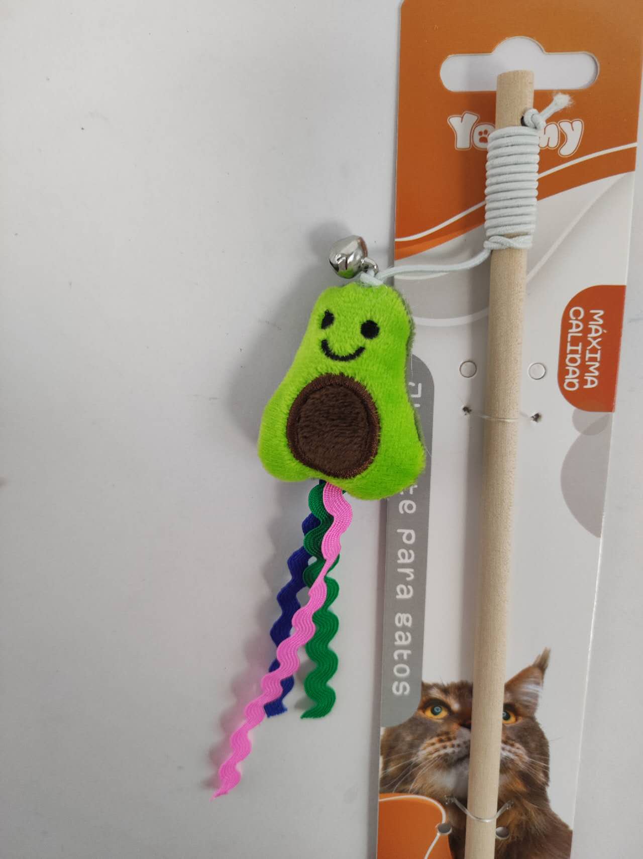 HKM-5560893 Cat Teaser Wand with Fruit-Themed Attachments