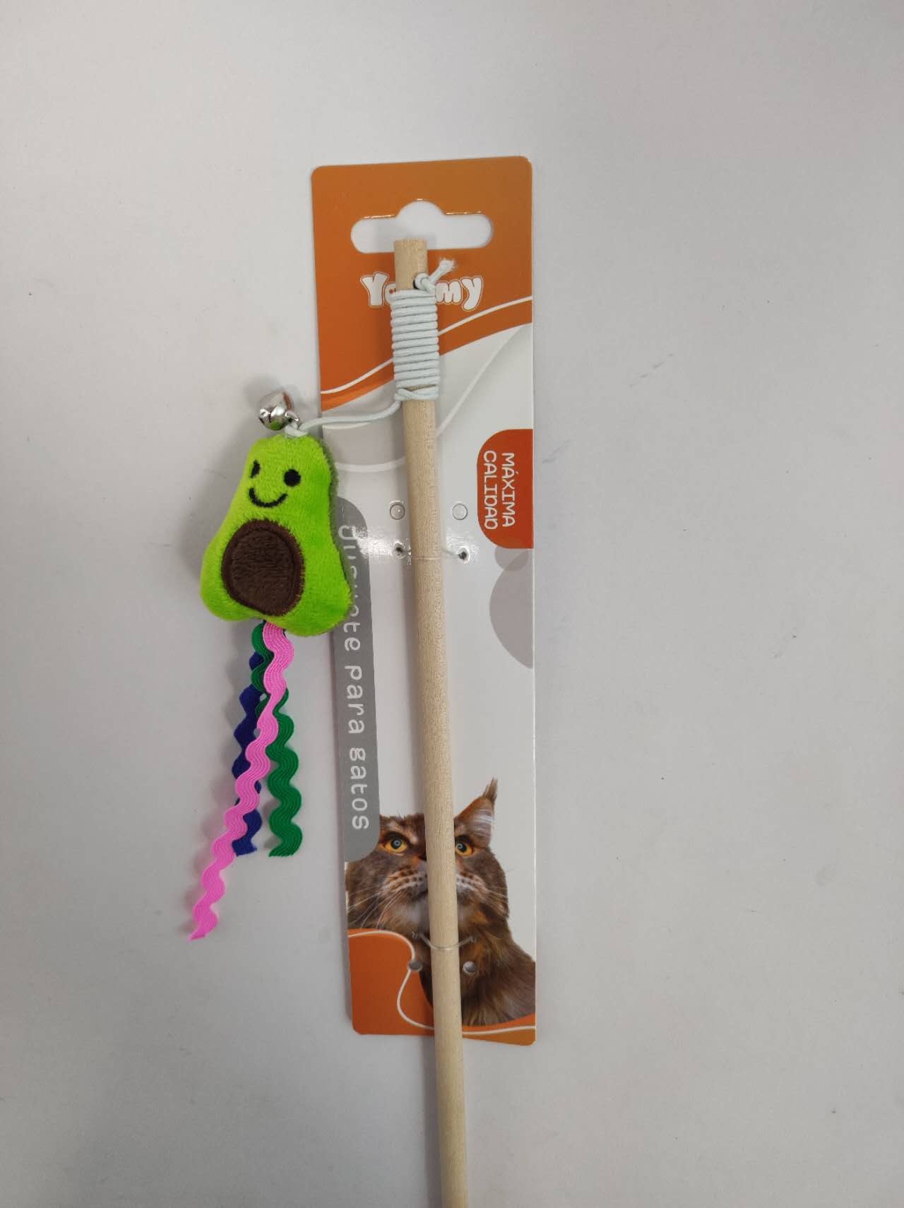 HKM-5560893 Cat Teaser Wand with Fruit-Themed Attachments