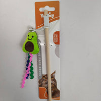 HKM-5560893 Cat Teaser Wand with Fruit-Themed Attachments