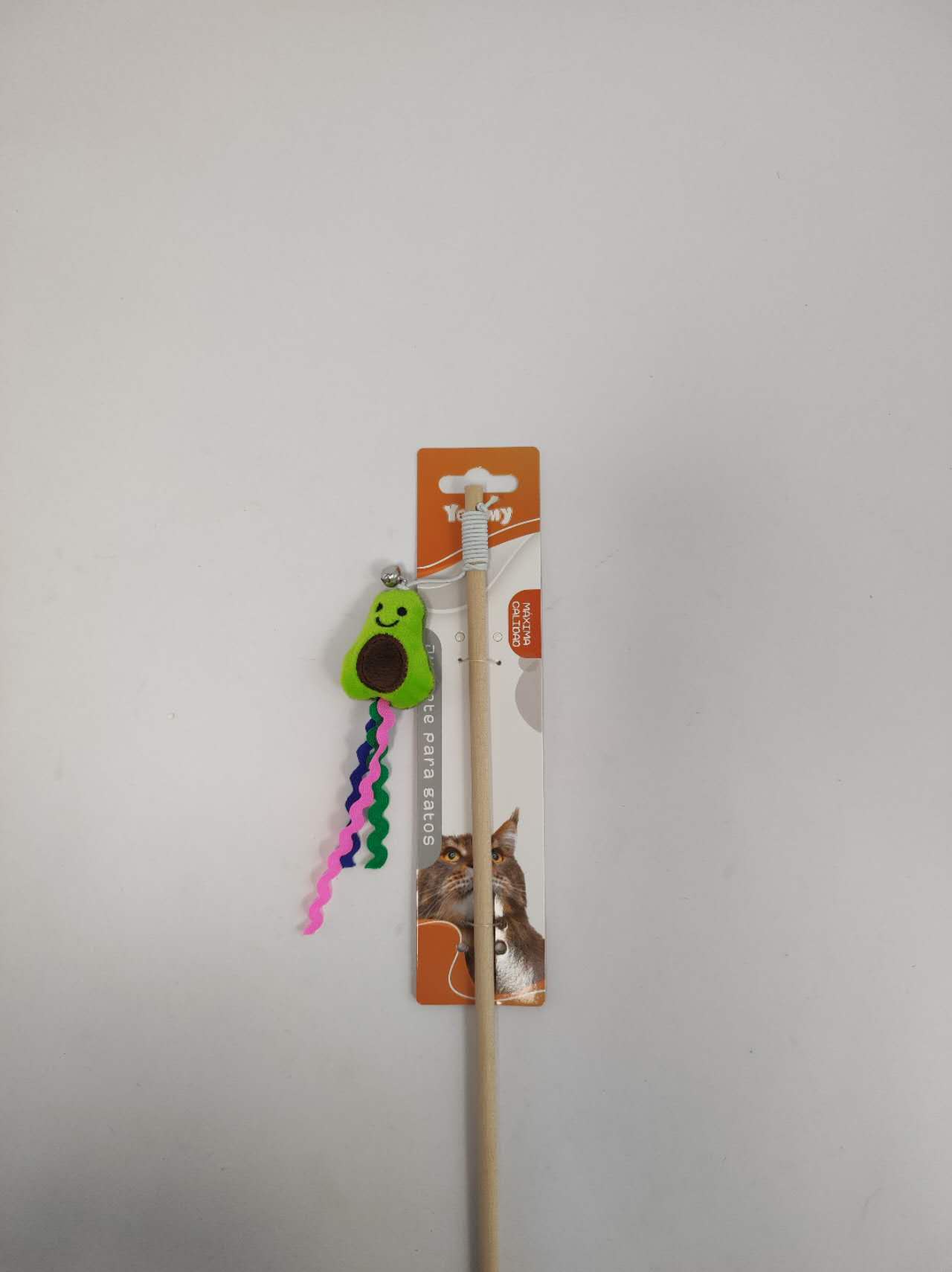 HKM-5560893 Cat Teaser Wand with Fruit-Themed Attachments