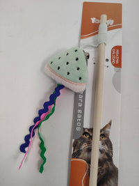 HKM-5560893 Cat Teaser Wand with Fruit-Themed Attachments