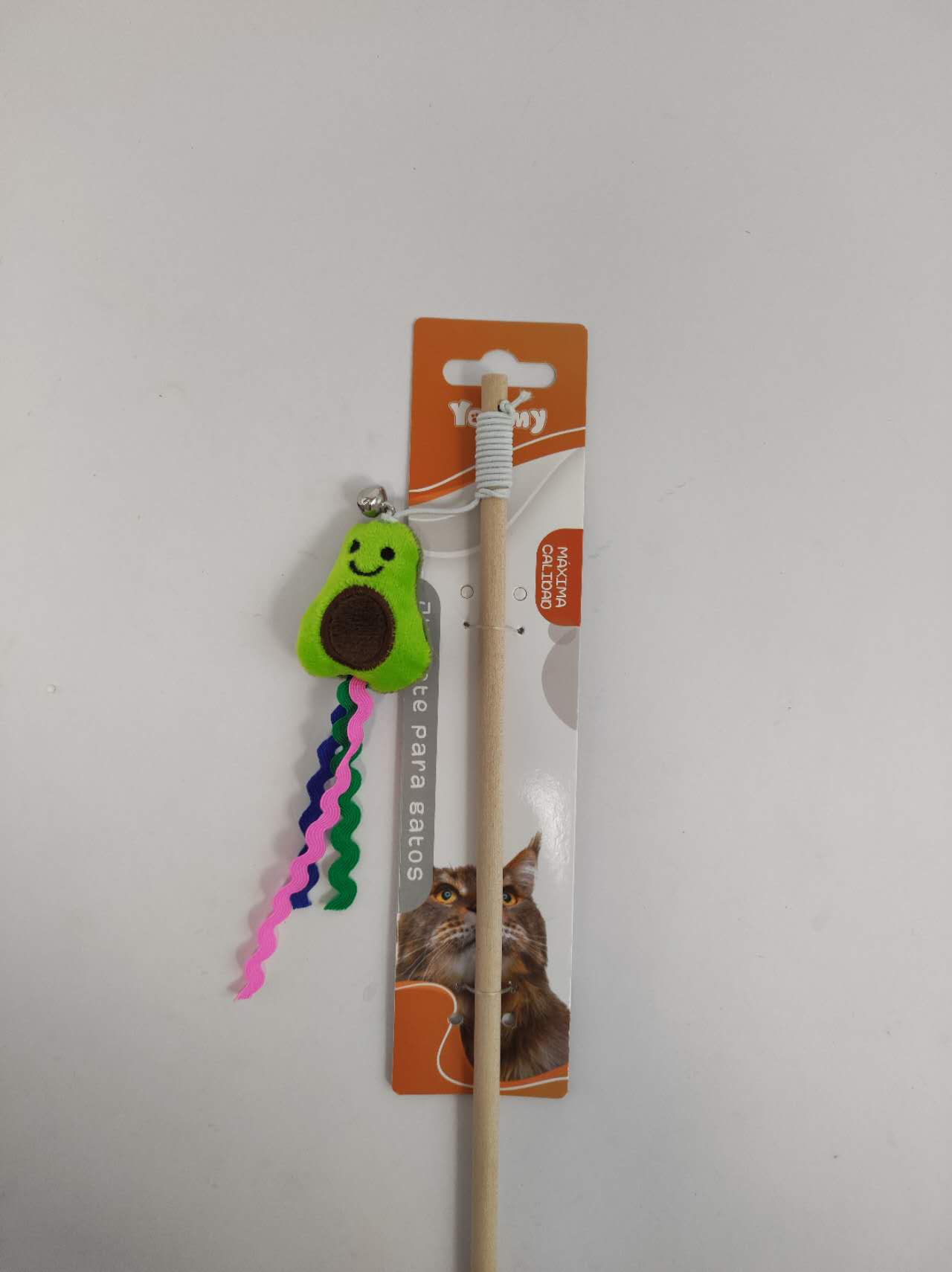 HKM-5560893 Cat Teaser Wand with Fruit-Themed Attachments