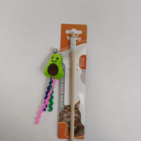 HKM-5560893 Cat Teaser Wand with Fruit-Themed Attachments