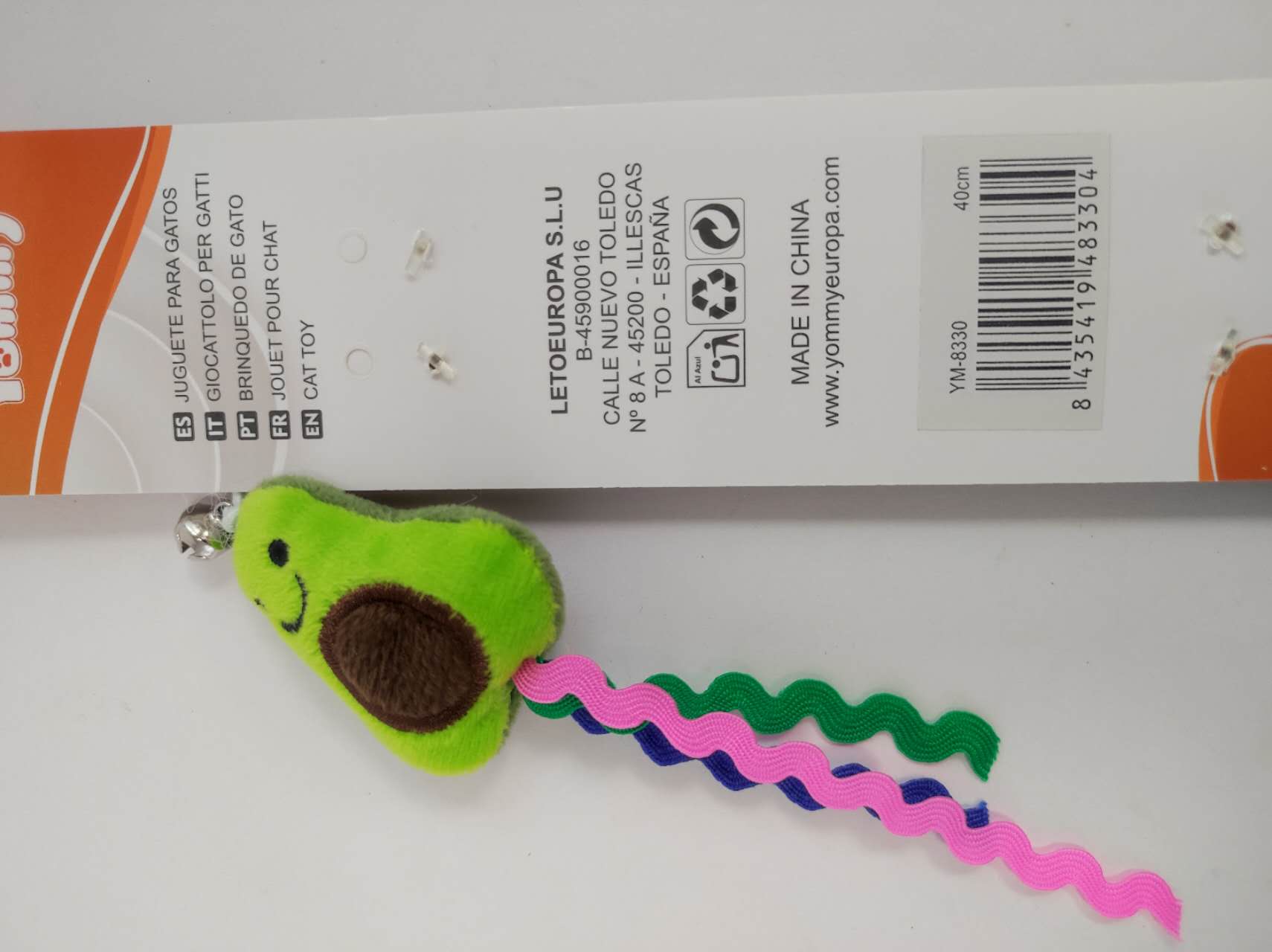 HKM-5560893 Cat Teaser Wand with Fruit-Themed Attachments