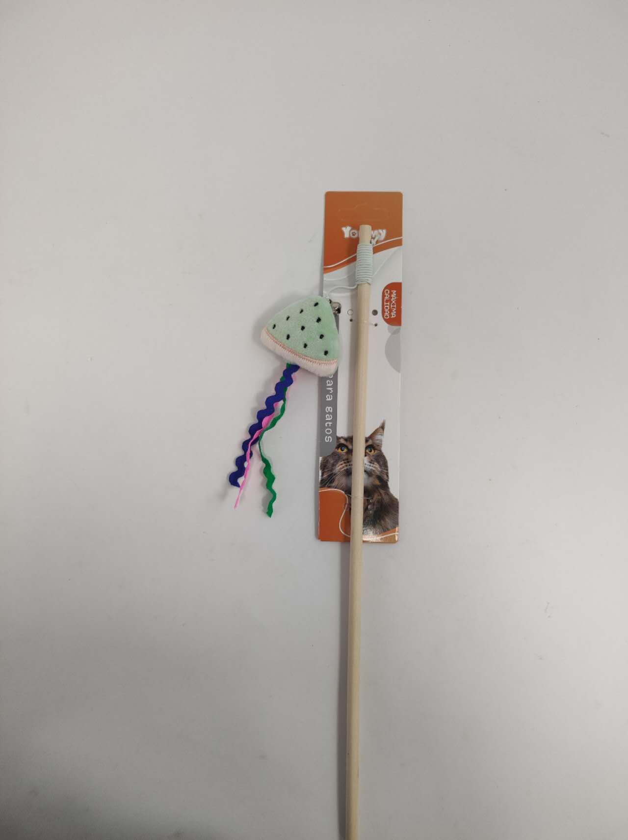 HKM-5560893 Cat Teaser Wand with Fruit-Themed Attachments