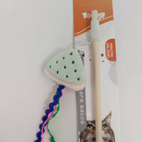 HKM-5560893 Cat Teaser Wand with Fruit-Themed Attachments