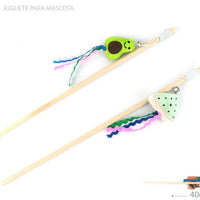 HKM-5560893 Cat Teaser Wand with Fruit-Themed Attachments