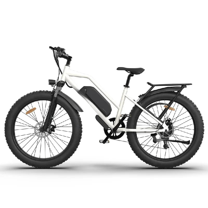 HKM-556179 48V 750W Electric Bike with 13Ah Removable Lithium Battery, 7-Speed Gears, 26" Wheels, and Disc Brakes