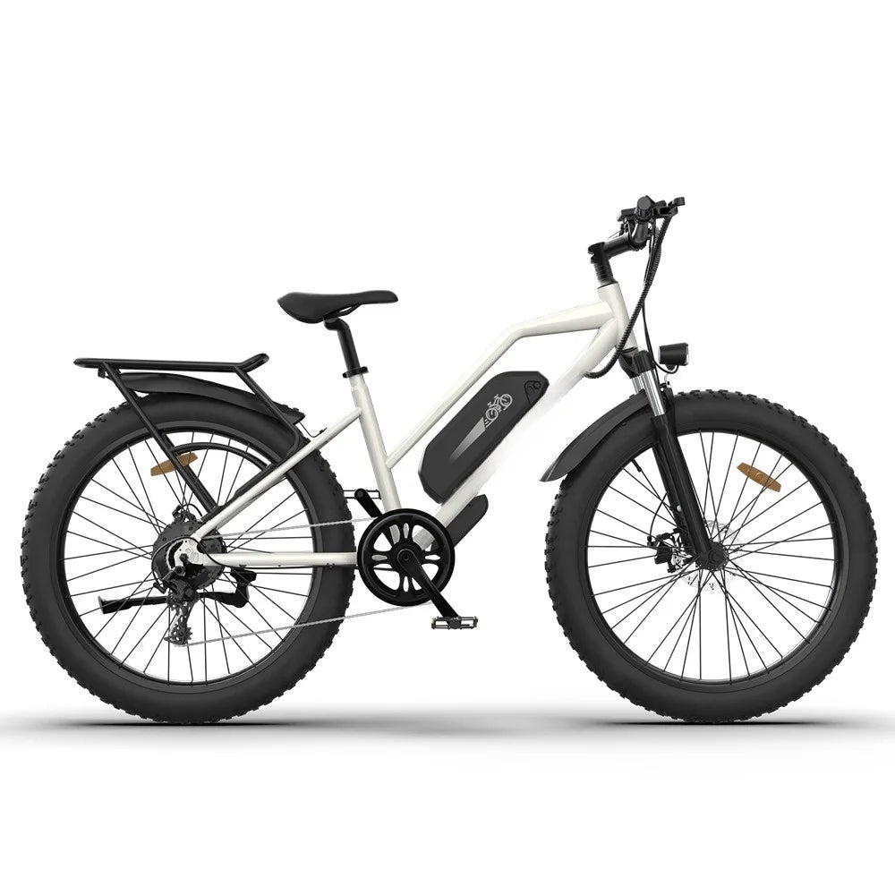 HKM-556179 48V 750W Electric Bike with 13Ah Removable Lithium Battery, 7-Speed Gears, 26" Wheels, and Disc Brakes