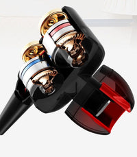 HKM-556179 In-Ear Dual Motion Sports Headphones with Microphone for Music and Communication - Wired, 3.5mm Plug