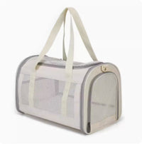 HKM-5562301 Retro Fashion Cat Crossbody Bag - Milky White Oxford Cloth, Breathable Styles with Roller Blinds