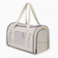 HKM-5562301 Retro Fashion Cat Crossbody Bag - Milky White Oxford Cloth, Breathable Styles with Roller Blinds