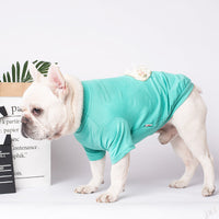 HKM-5564221 Warm Cotton Sweater for Small Dogs - Light Purple and Lake Blue Options Available