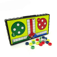 HKM-556499 Folding Ludo & Chess Board Game Set for Kids – Fun Plastic Educational Toy