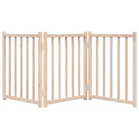 HKM-5565117 Foldable 3-Piece Dog Gate, 150 cm, Solid Fir Wood, Easy Install, Durable Design