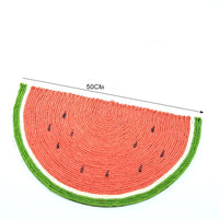 HKM-5566013 Sisal Watermelon-Shaped Cat Scratch Board for Entertaining Scratching Fun